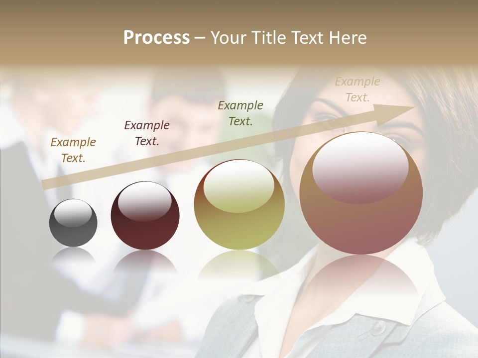 Colleague Fashion Smiling PowerPoint Template