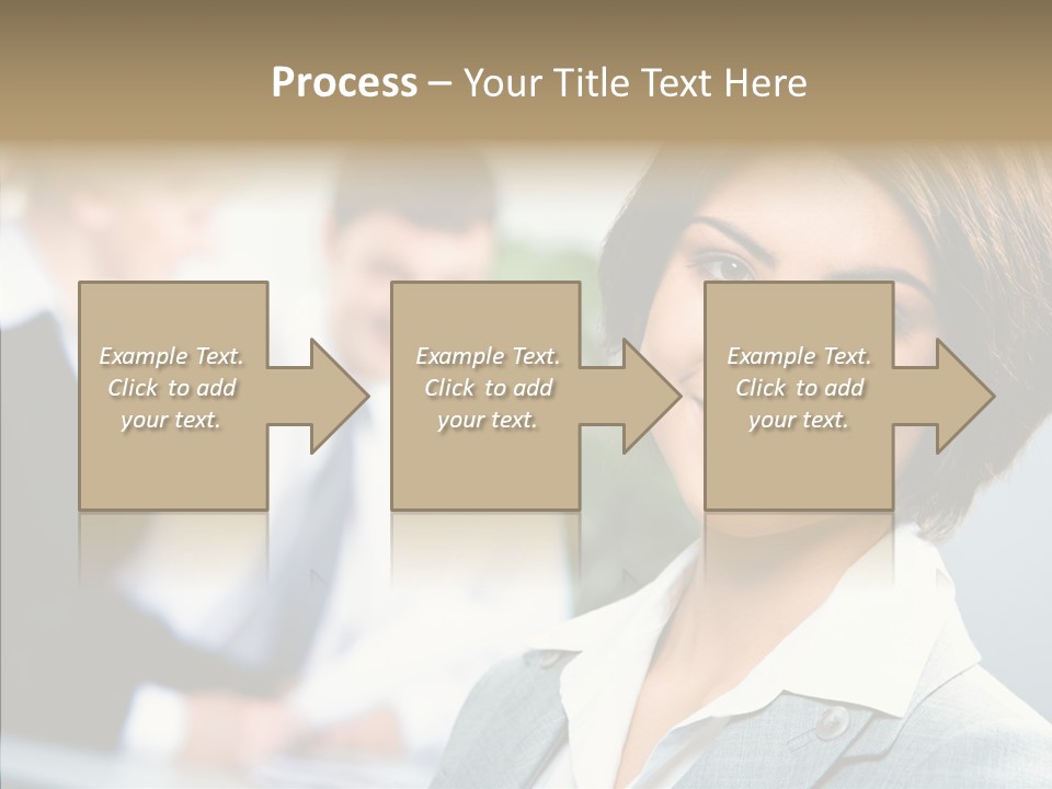 Colleague Fashion Smiling PowerPoint Template