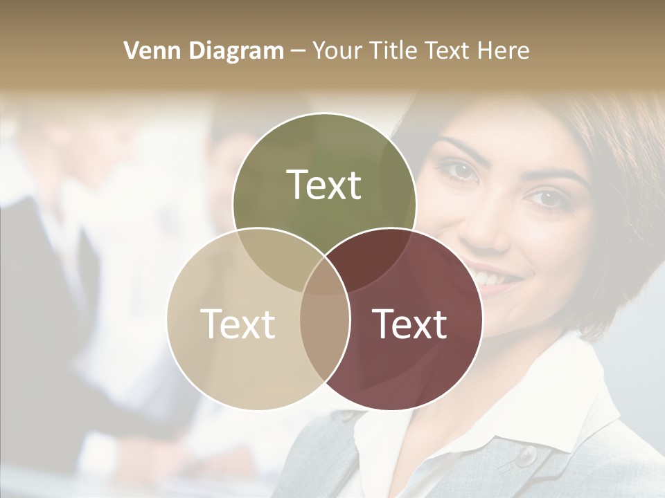 Colleague Fashion Smiling PowerPoint Template