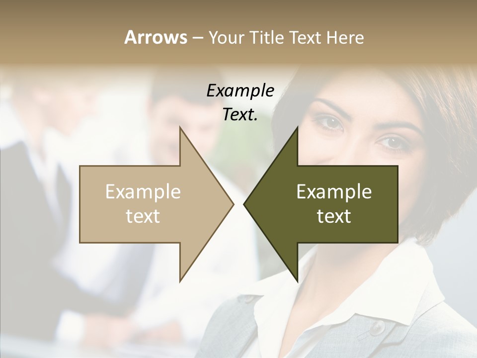 Colleague Fashion Smiling PowerPoint Template