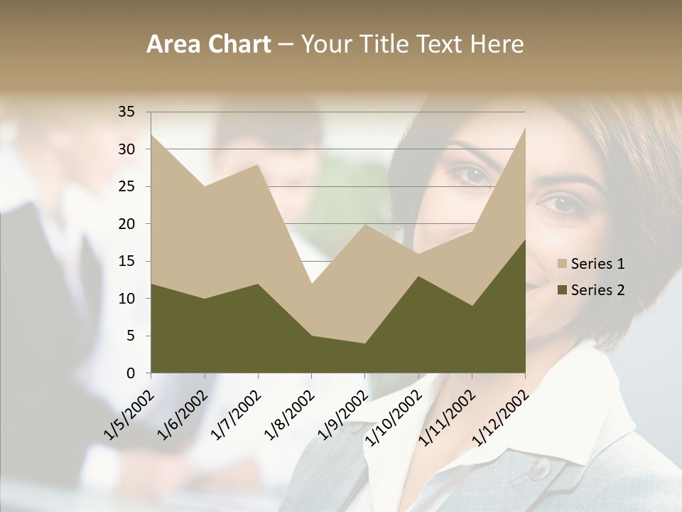 Colleague Fashion Smiling PowerPoint Template