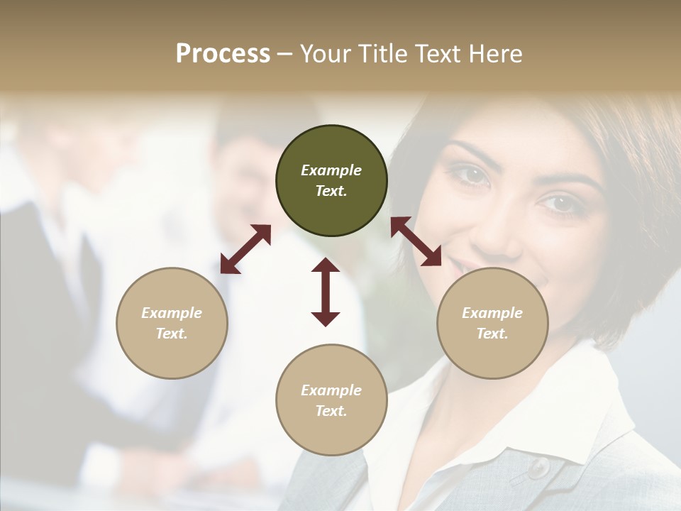 Colleague Fashion Smiling PowerPoint Template