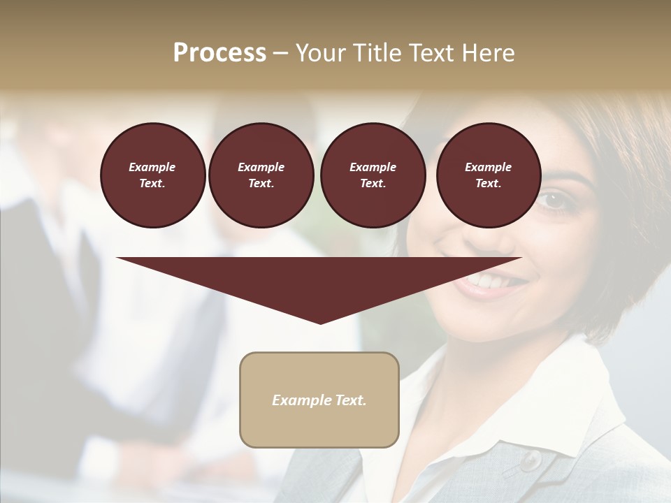 Colleague Fashion Smiling PowerPoint Template