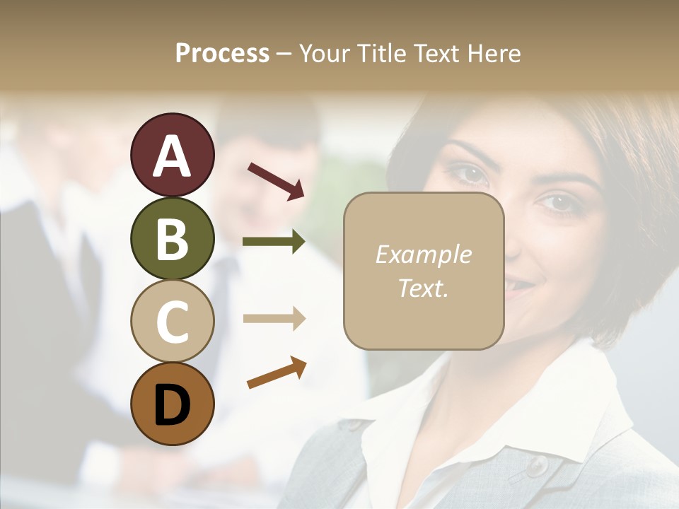 Colleague Fashion Smiling PowerPoint Template