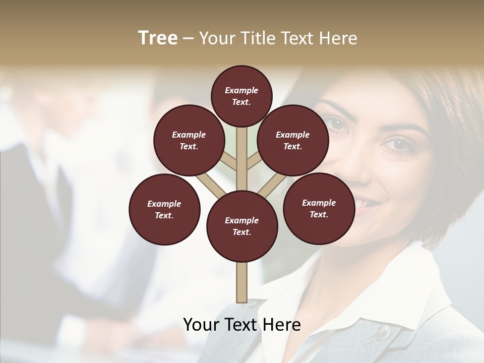 Colleague Fashion Smiling PowerPoint Template