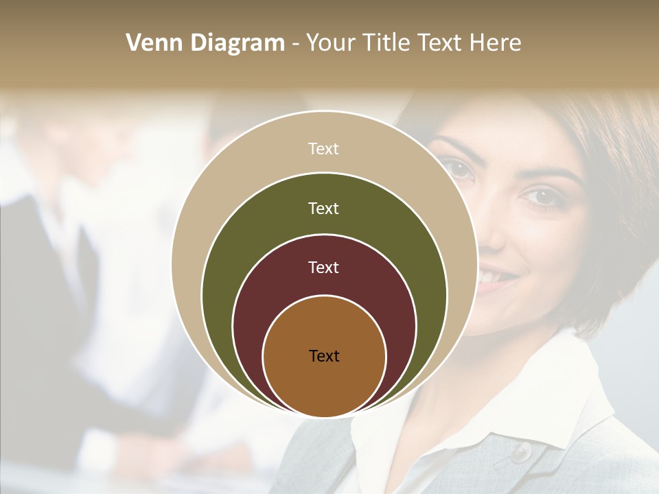 Colleague Fashion Smiling PowerPoint Template