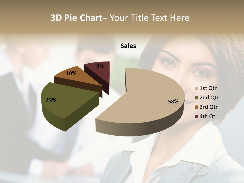 Colleague Fashion Smiling PowerPoint Template