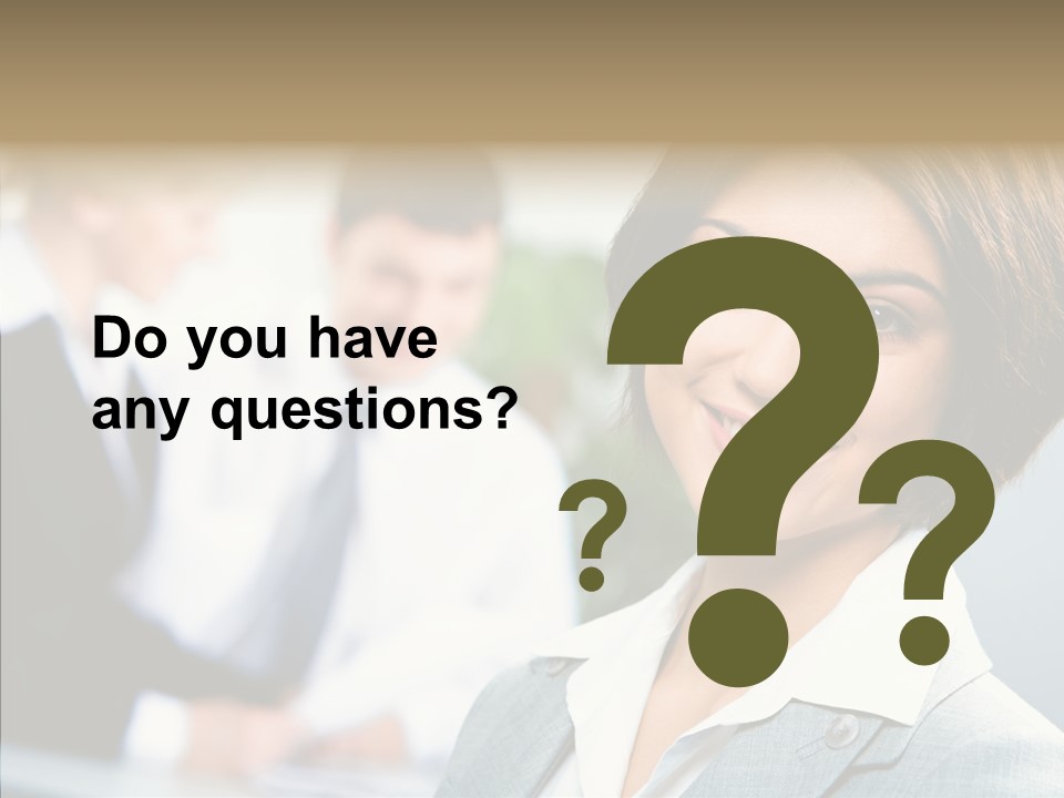 Colleague Fashion Smiling PowerPoint Template