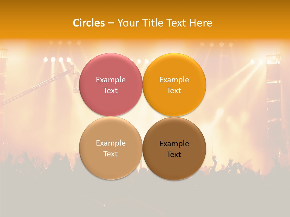 Celebration Instrument Backlight PowerPoint Template