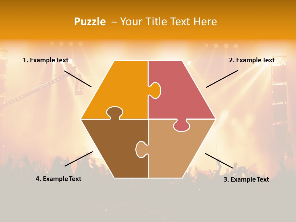 Celebration Instrument Backlight PowerPoint Template