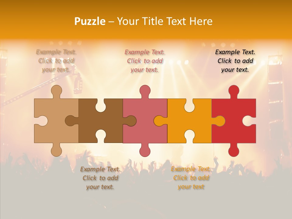 Celebration Instrument Backlight PowerPoint Template