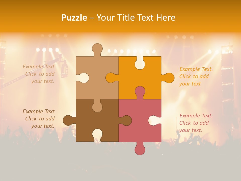 Celebration Instrument Backlight PowerPoint Template