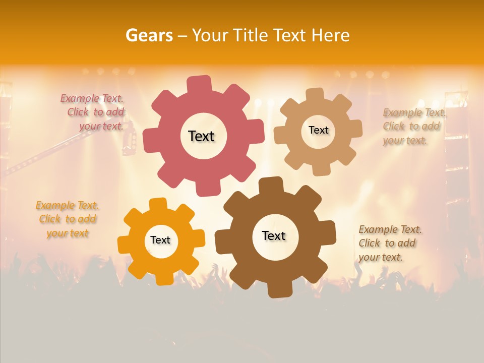 Celebration Instrument Backlight PowerPoint Template