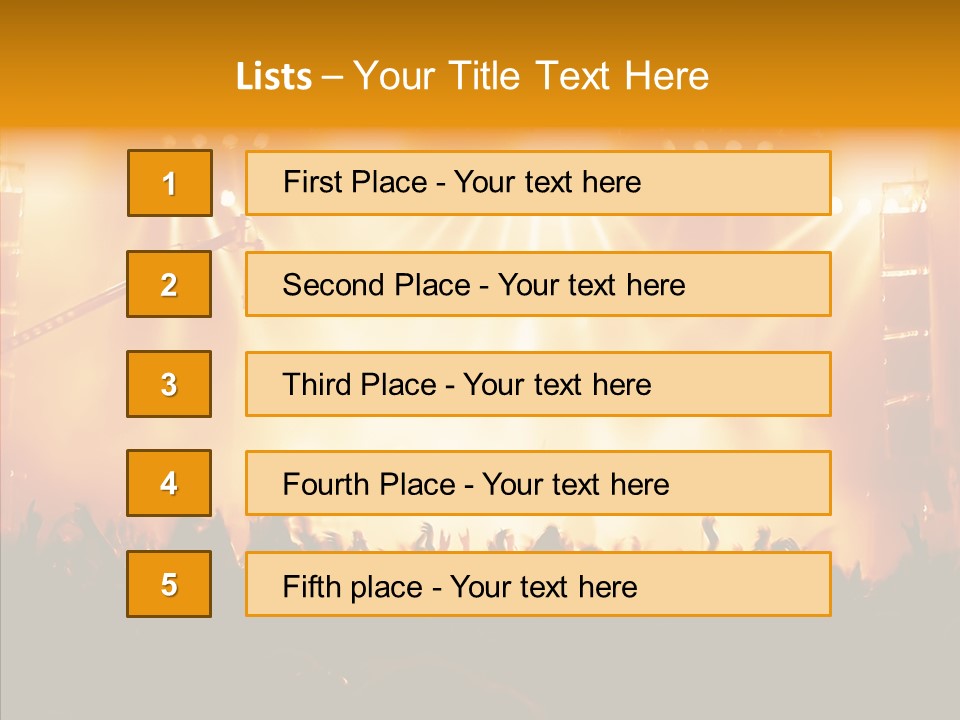 Celebration Instrument Backlight PowerPoint Template