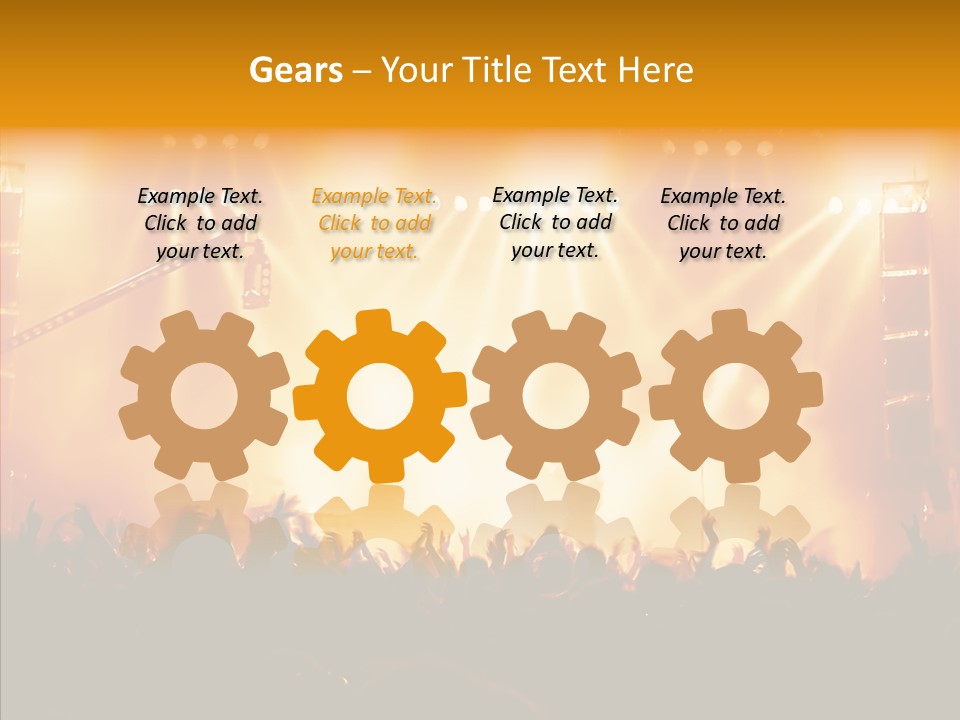 Celebration Instrument Backlight PowerPoint Template