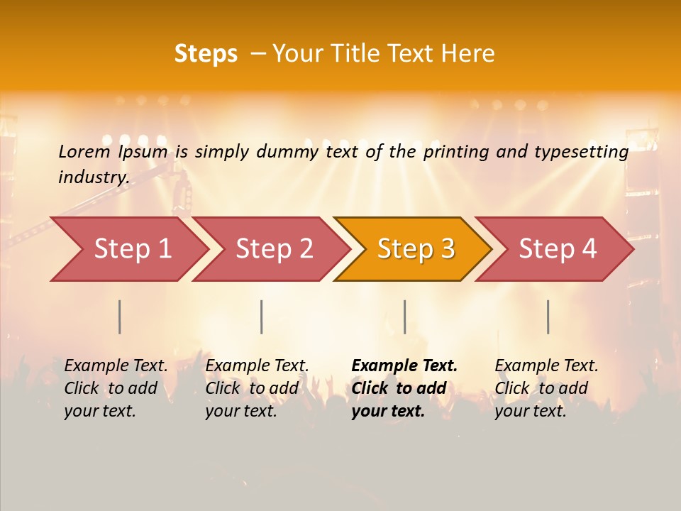 Celebration Instrument Backlight PowerPoint Template