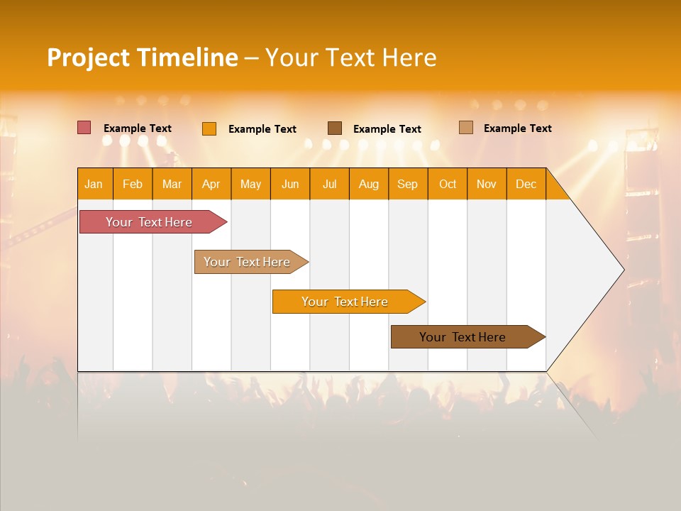 Celebration Instrument Backlight PowerPoint Template
