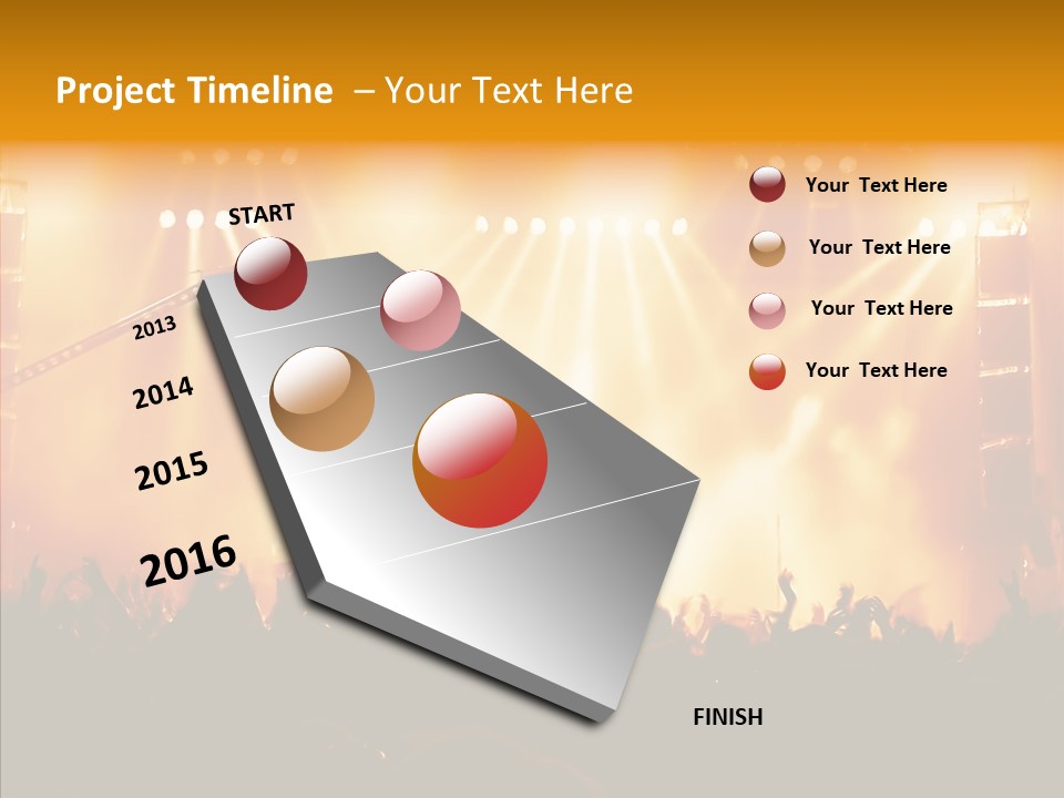 Celebration Instrument Backlight PowerPoint Template