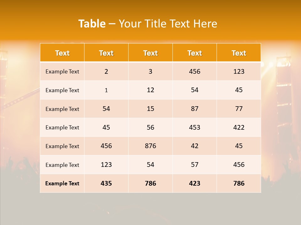 Celebration Instrument Backlight PowerPoint Template