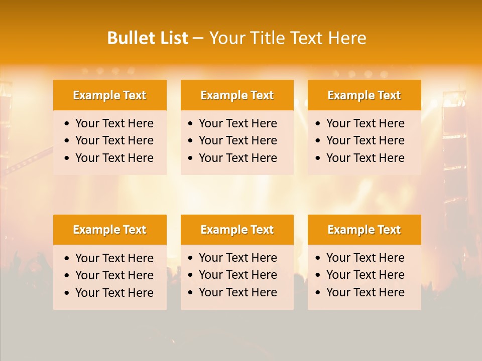 Celebration Instrument Backlight PowerPoint Template
