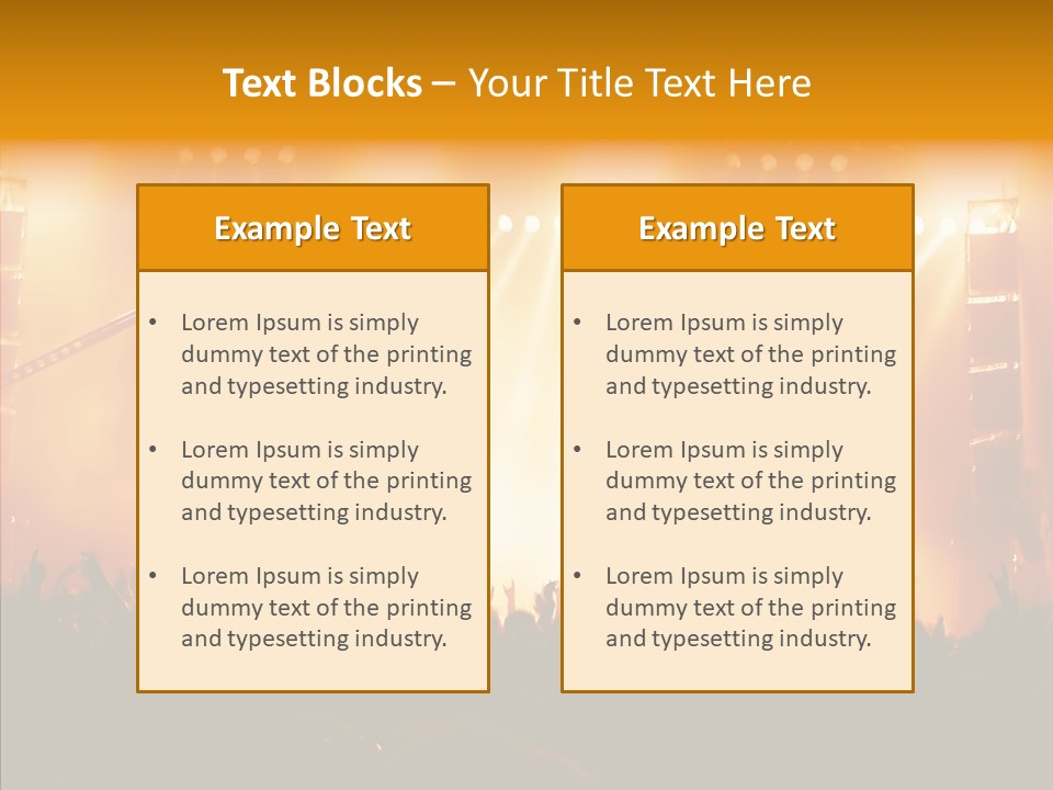 Celebration Instrument Backlight PowerPoint Template