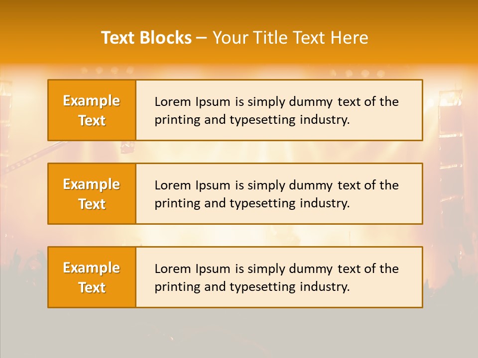 Celebration Instrument Backlight PowerPoint Template