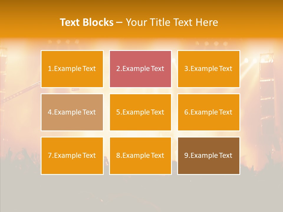 Celebration Instrument Backlight PowerPoint Template