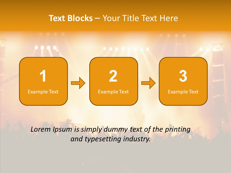 Celebration Instrument Backlight PowerPoint Template