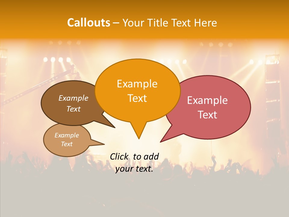 Celebration Instrument Backlight PowerPoint Template
