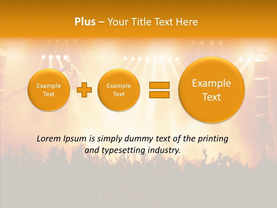 Celebration Instrument Backlight PowerPoint Template