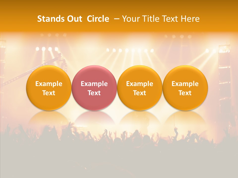 Celebration Instrument Backlight PowerPoint Template