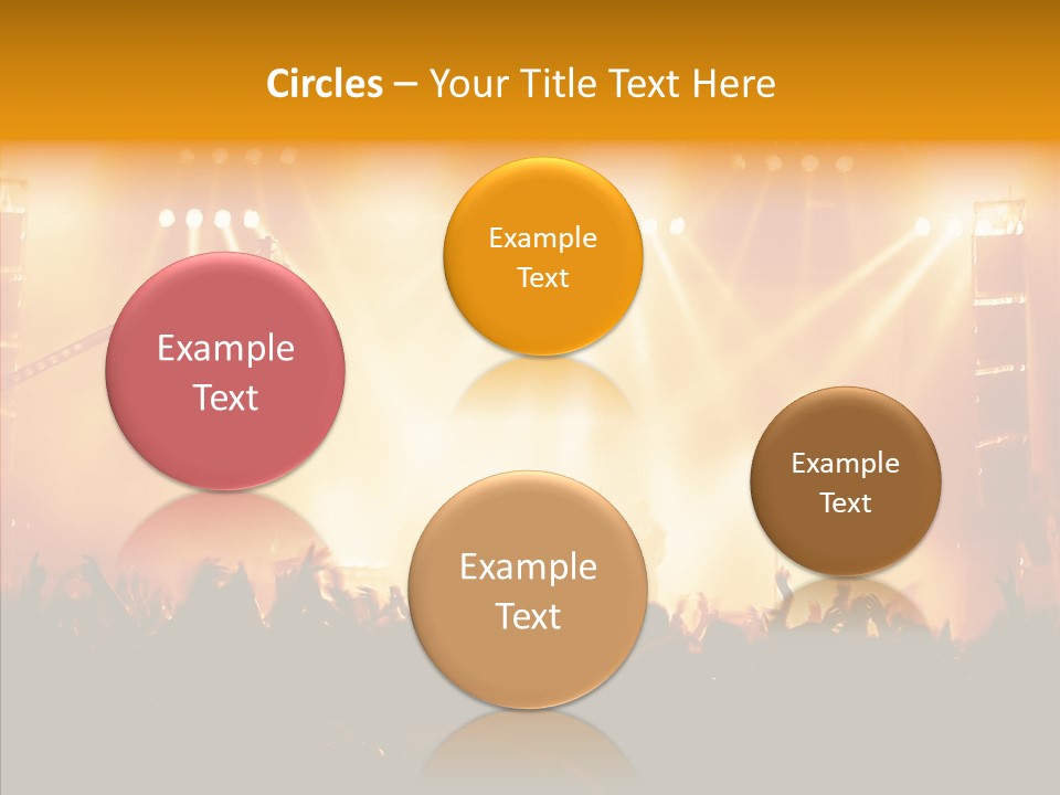 Celebration Instrument Backlight PowerPoint Template
