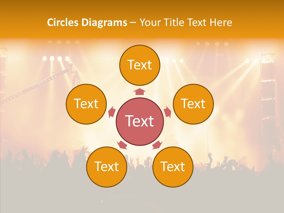 Celebration Instrument Backlight PowerPoint Template