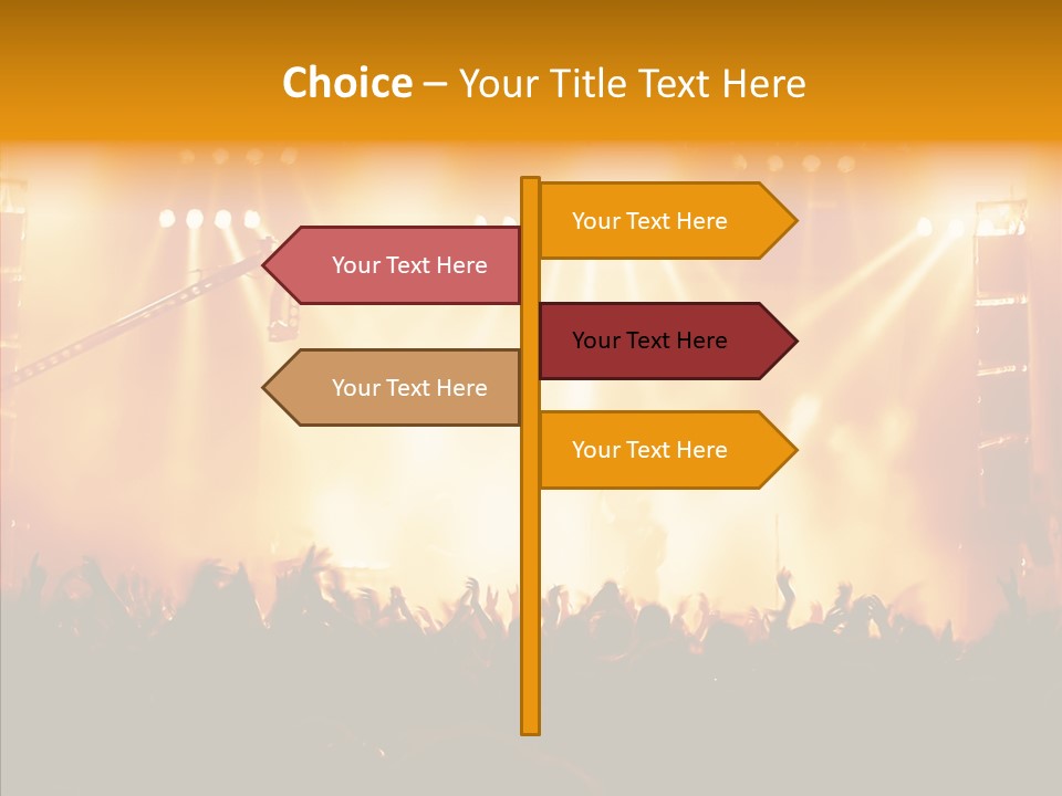 Celebration Instrument Backlight PowerPoint Template