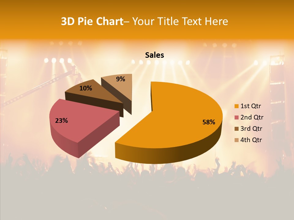 Celebration Instrument Backlight PowerPoint Template