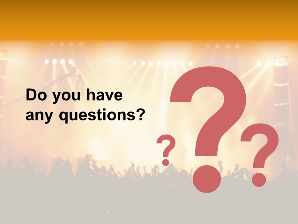 Celebration Instrument Backlight PowerPoint Template