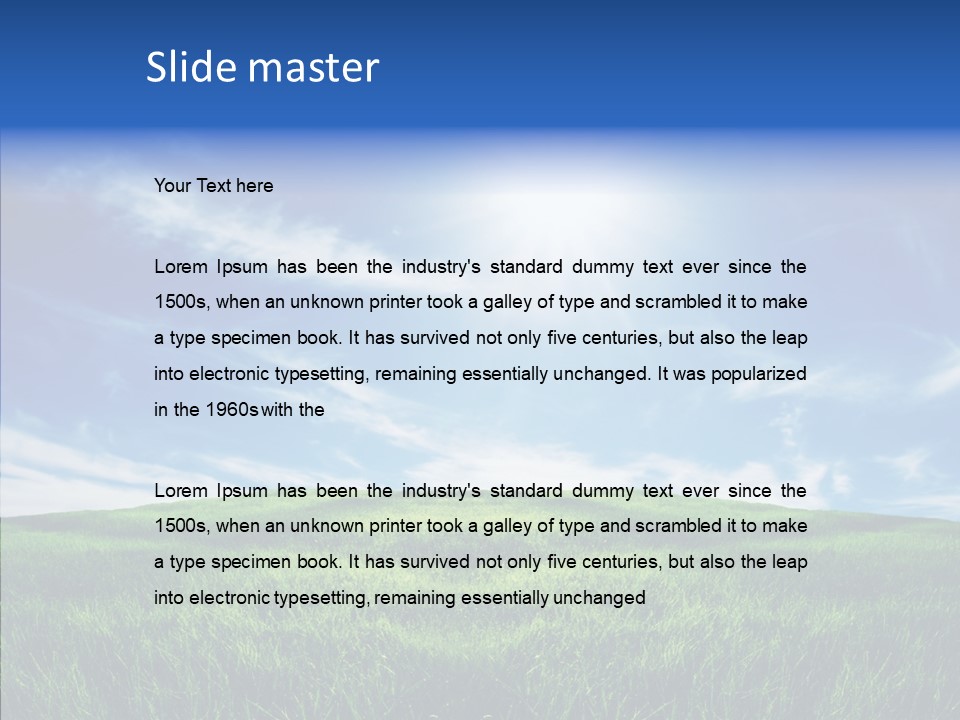 Natural Farmland Countryside PowerPoint Template