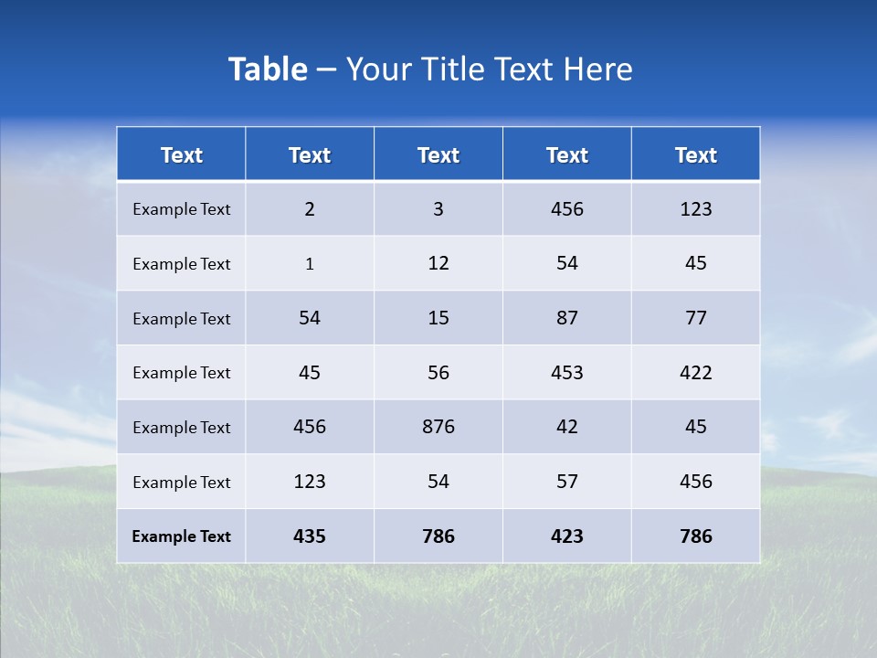Natural Farmland Countryside PowerPoint Template