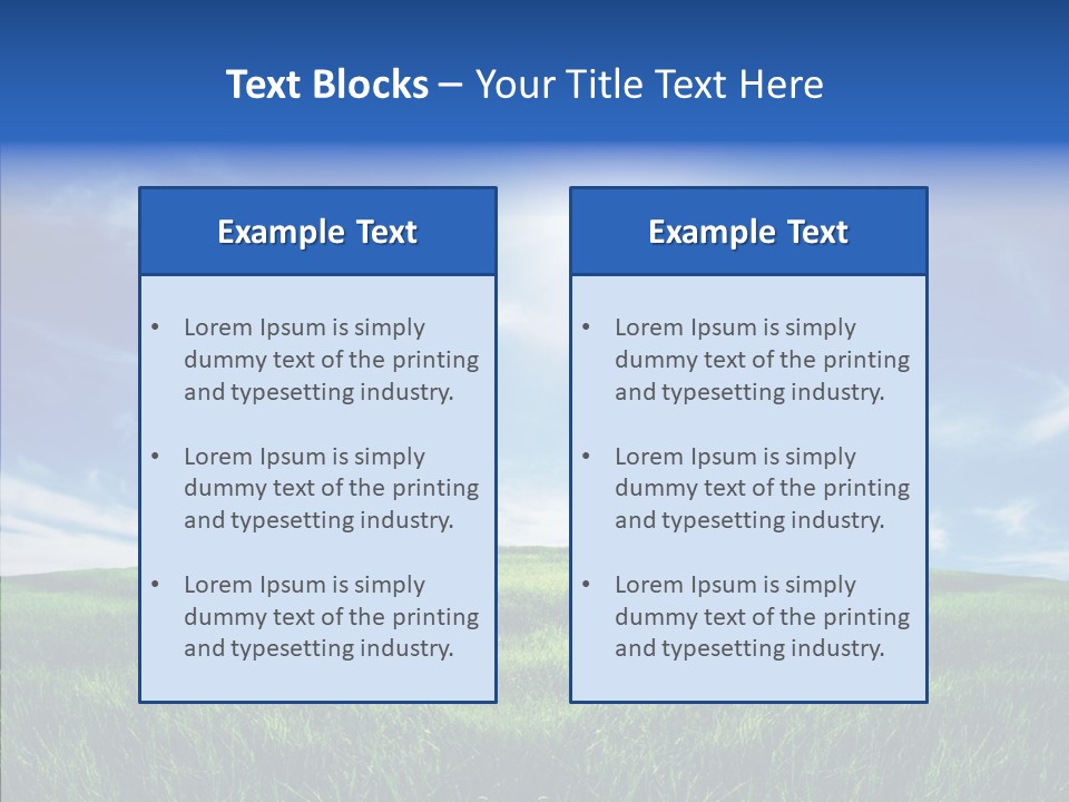 Natural Farmland Countryside PowerPoint Template
