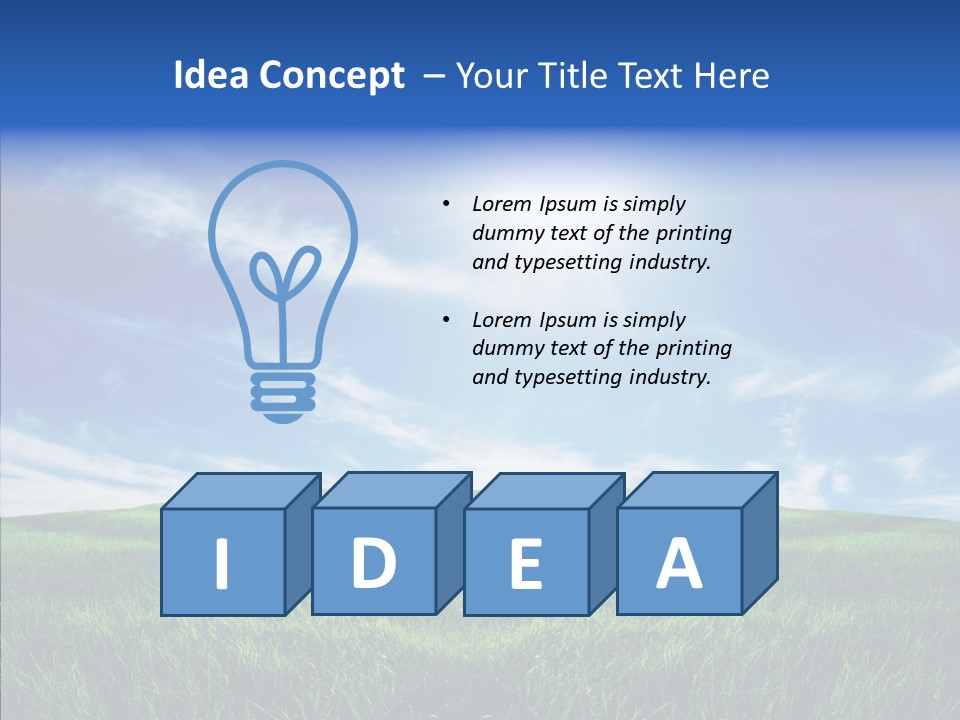 Natural Farmland Countryside PowerPoint Template