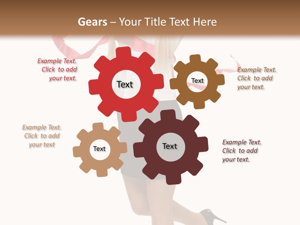 Run White Background Happiness PowerPoint Template