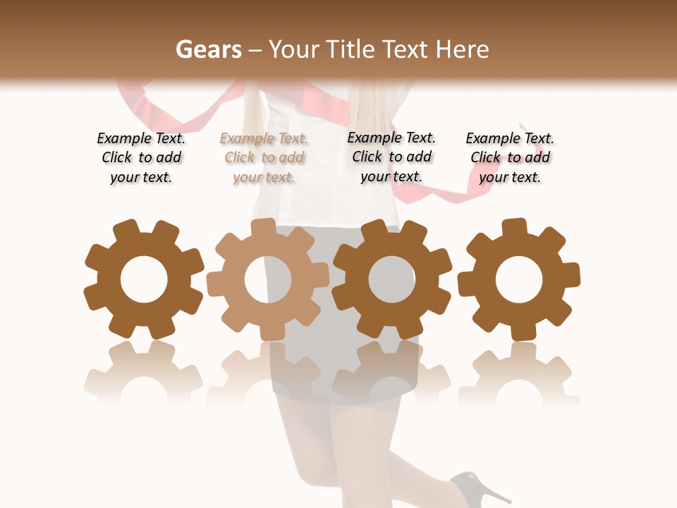 Run White Background Happiness PowerPoint Template