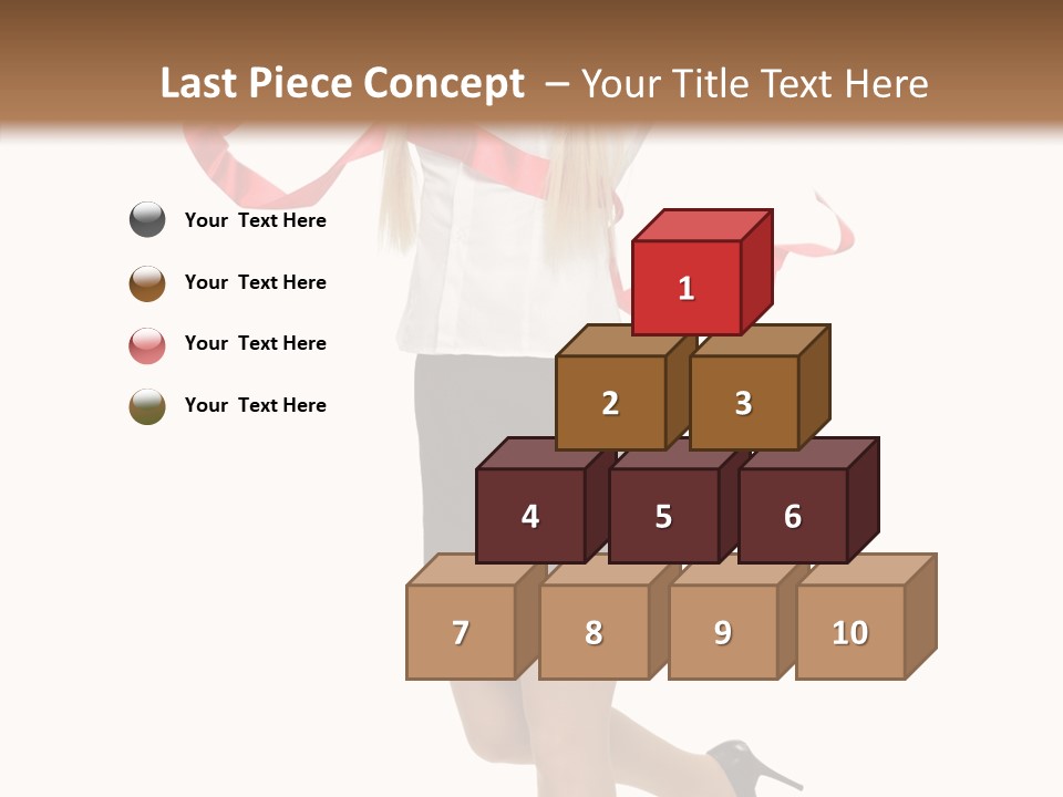 Run White Background Happiness PowerPoint Template