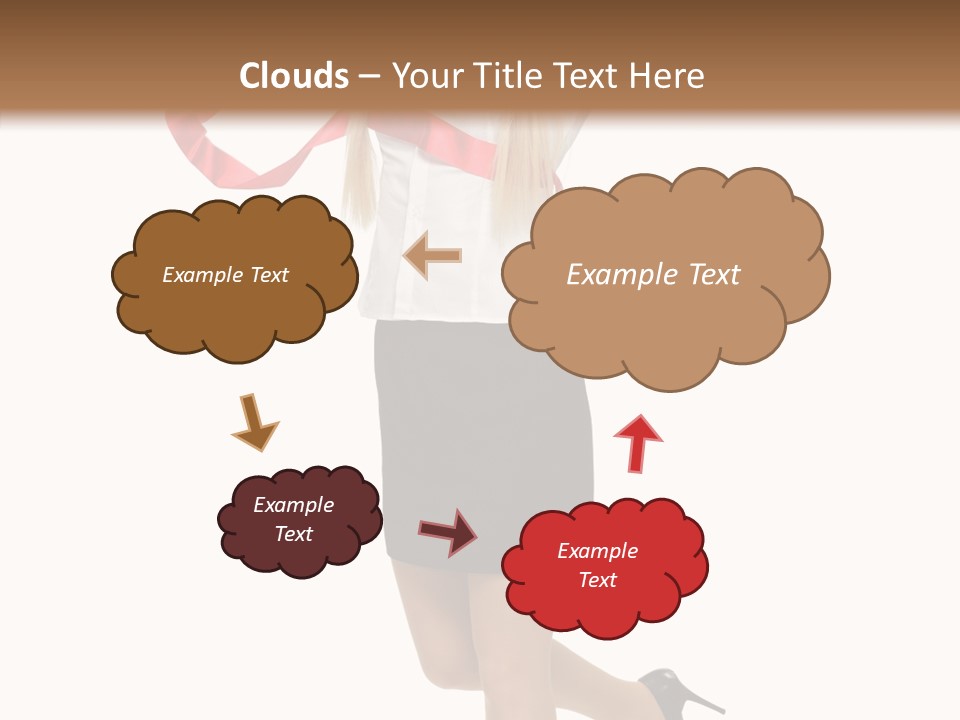Run White Background Happiness PowerPoint Template