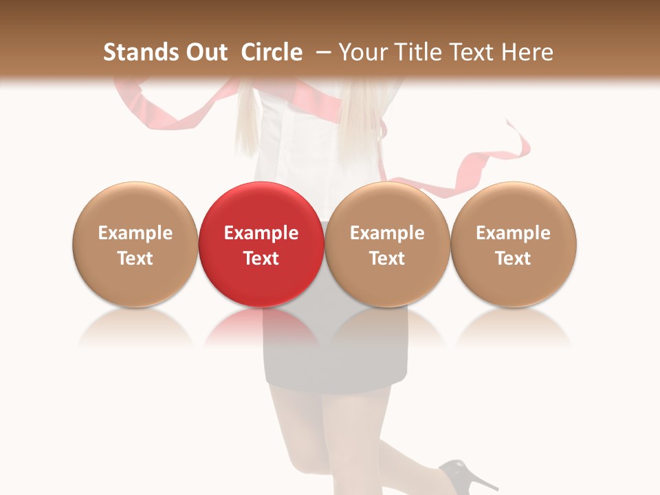 Run White Background Happiness PowerPoint Template