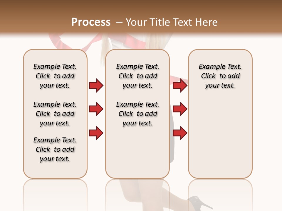 Run White Background Happiness PowerPoint Template
