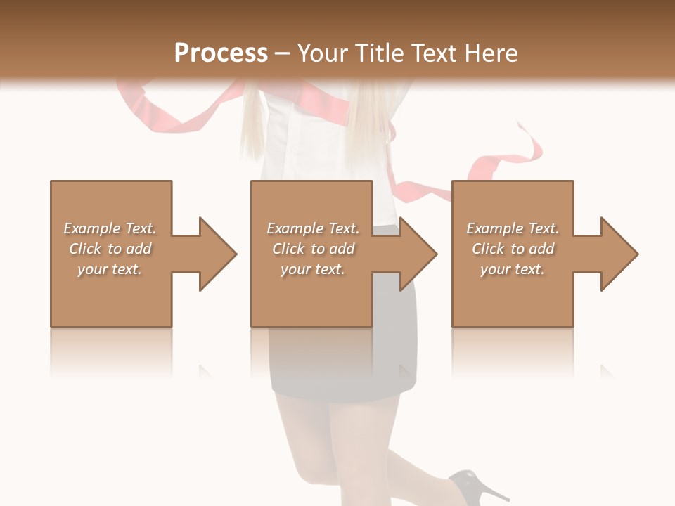 Run White Background Happiness PowerPoint Template