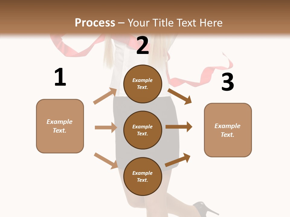 Run White Background Happiness PowerPoint Template