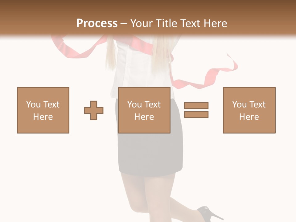 Run White Background Happiness PowerPoint Template