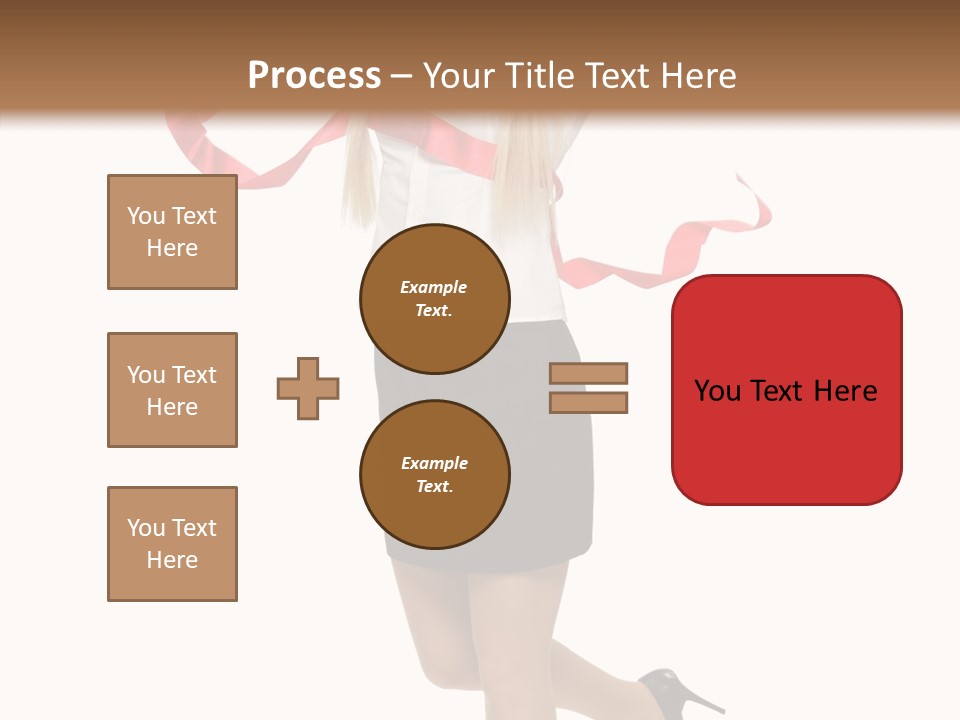 Run White Background Happiness PowerPoint Template